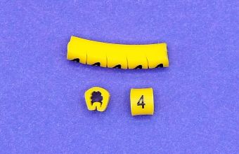 Plastična oznaka provodnika 0,75-1,5 mm2  PA0-4